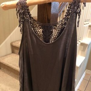 Dark mauve purple tank top